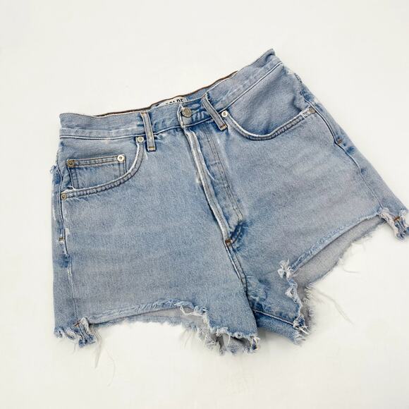 AGOLDE high rise Dee Shorts in Digit - Picture 4 of 7